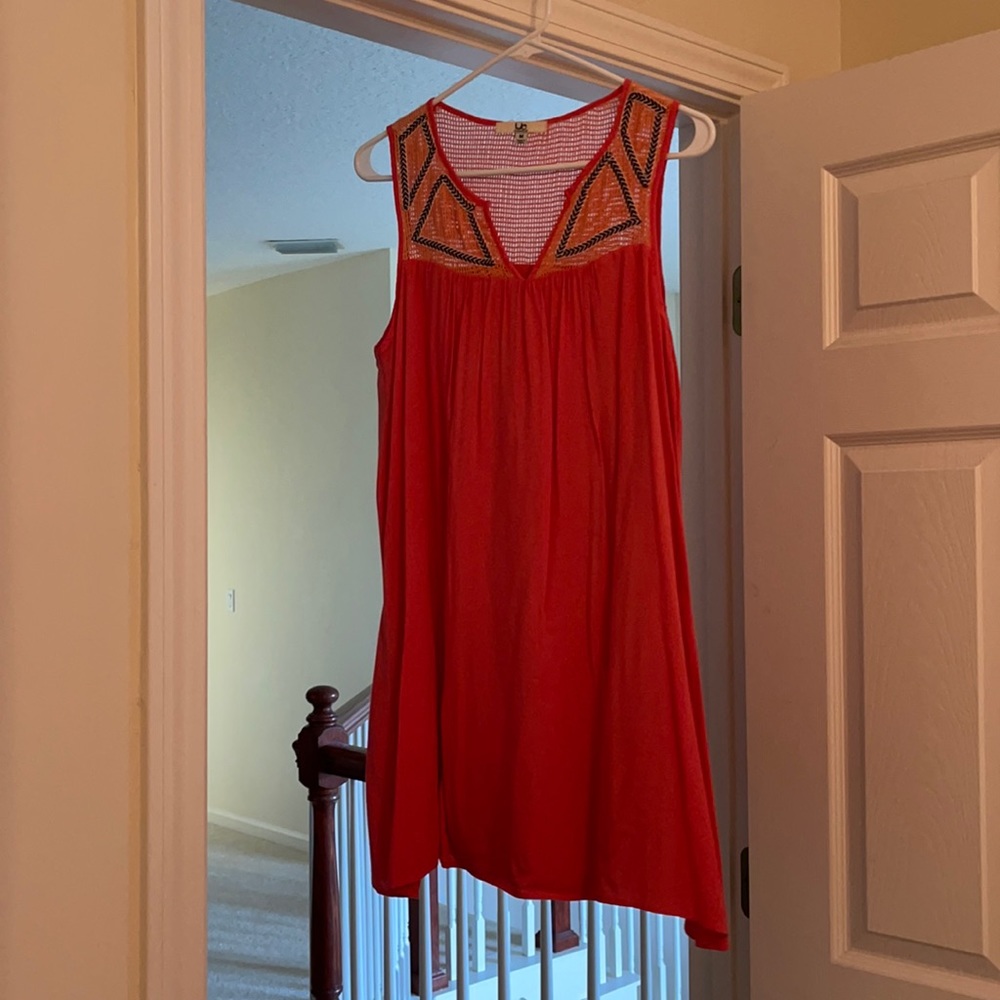 Blue & Orange Summer Dress